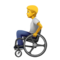 Person in Manual Wheelchair emoji on Apple